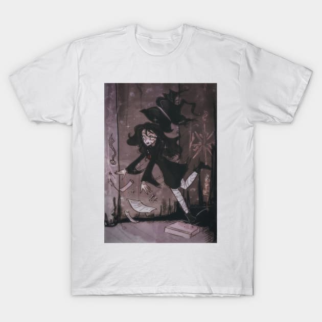 Clumsy witch T-Shirt by Quiet.Sylph